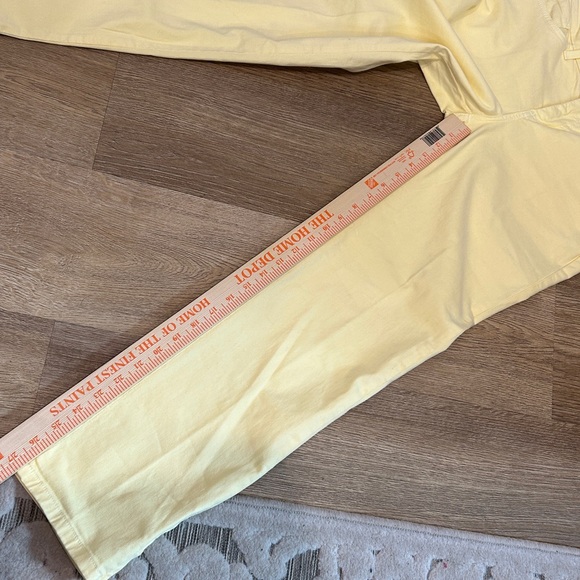 NYJD Yellow Lift & Tuck Ankle Zipper Jeans / Pants |Size 4 - Picture 10 of 12